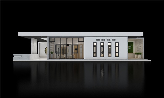 墨瑟门窗展台设计 建筑材料展台的简约与实用之美